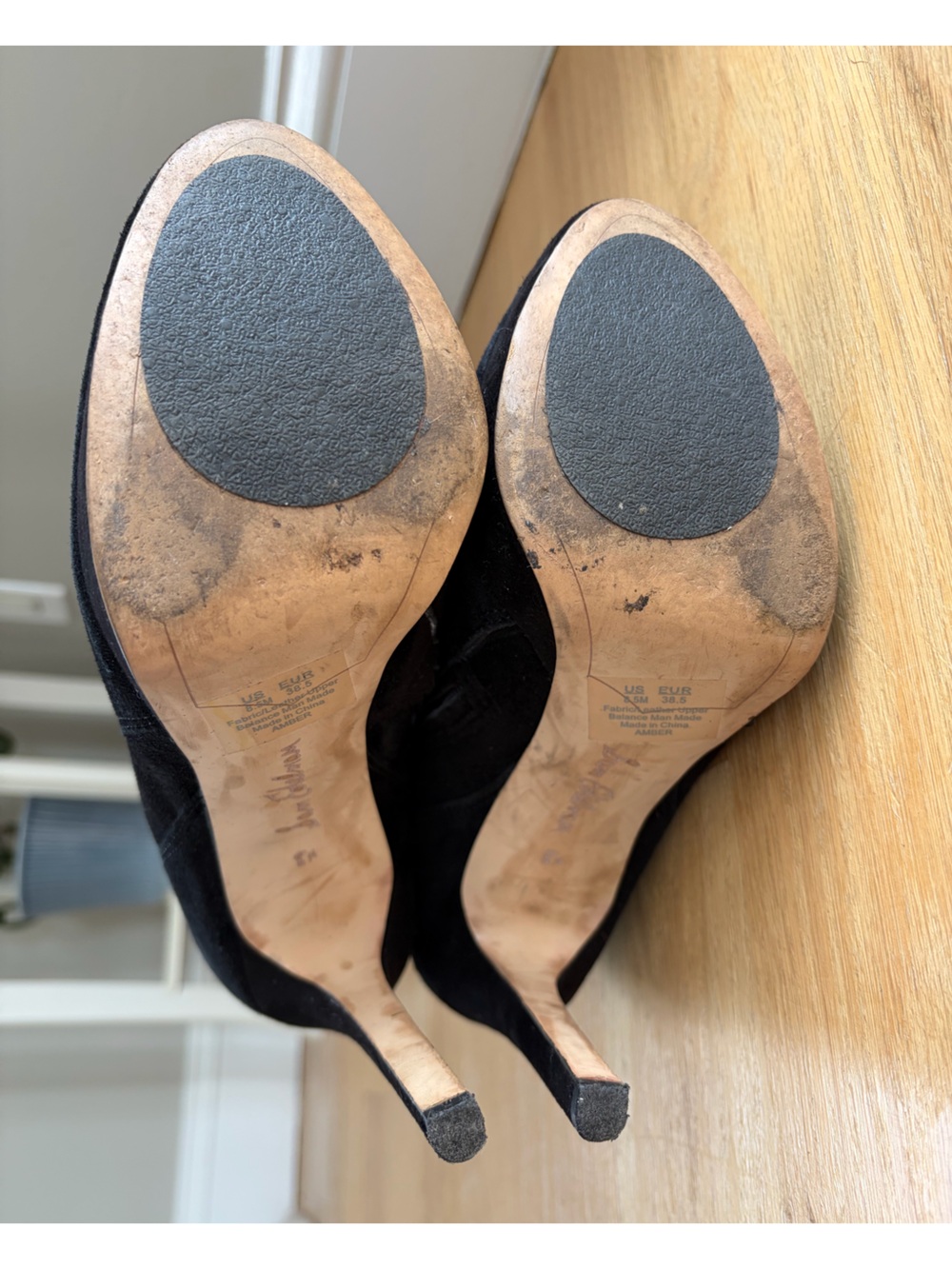 Sam Edelman Amber Black Over the Knee Platform Stiletto Boots Size 8.5 / EU 38.5 - Picture 6 of 16